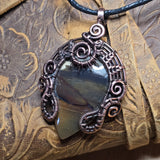 Copper Wire Wrap with Oregon Jellybean Jasper by Laura Joki of Rock Your World 
