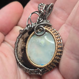 Sun + Moon Eclipse Pendant - Sterling Silver 14kt Gold Fill Pendant