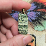Zebra Jasper Pendant – Striped Green Shimmer Stone