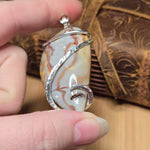 Gemfield Jasper Rhyolite Pendant – Heavy Sterling Silver - Rock Your World 