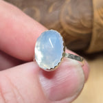5ct Rose Cut Lavender Moon Quartz Ring sz 7.5 – Sterling Silver