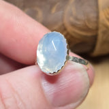 5ct Rose Cut Lavender Moon Quartz Ring sz 7.5 – Sterling Silver