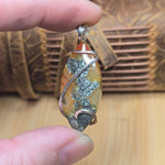 Golden Marcasite Carnelian Pendant – Ombre Flame in Sterling Silver