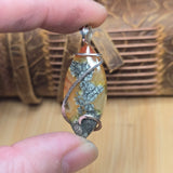 Golden Marcasite Carnelian Pendant – Ombre Flame in Sterling Silver