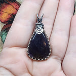 Bloodshot Iolite Sterling Silver Pendant Necklace