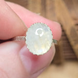 Bright Blue Glow Moonstone Ring sz 7.75 – Sterling Silver
