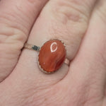 Carnelian Agate Ring sz 11 – Rare Red Agate from Southwest Washington