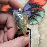 Gary Green Jasper Pendant – Sinter Mat from McDermitt Caldera