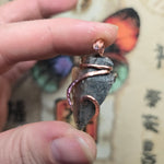 Dendritic Agate Arrowhead Pendant – Copper Wrapped