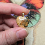 Picture Jasper Heart Pendant – Rare Fault Line Stone Necklace