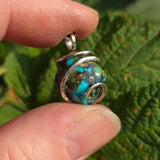 Turquoise Pendant 7.5ct Earthy Matrix - Sterling Silver