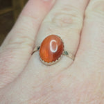 Carnelian Agate Ring sz 11 – Rare Red Agate from Southwest Washington