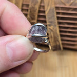 Rare Purple Tourmaline Ring sz 5.5 – Sterling Silver Natural Crystal