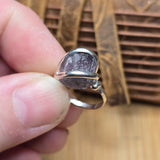 Rare Purple Tourmaline Ring sz 5.5 – Sterling Silver Natural Crystal