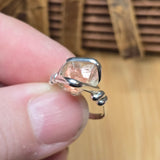 Raw Oregon Sunstone Ring with Schiller sz 6 - Sterling Silver