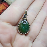 Brilliant Green Chrysoprase Pendant Necklace - Rock Your World 