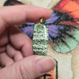 Zebra Jasper Pendant – Striped Green Shimmer Stone