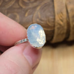 5ct Rose Cut Lavender Moon Quartz Ring sz 7.5 – Sterling Silver