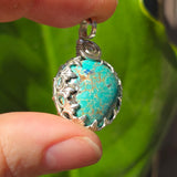 Kingman Turquoise Pendant – 23ct Estate Stone - Sterling Silver Claw Embrace - Rock Your World 