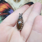 Australian Boulder Opal Pendant in Sterling Silver