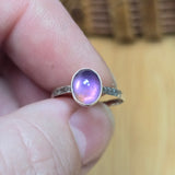 Purple Amethyst Ring sz 5.5 – Handmade Sterling Silver Jewelry