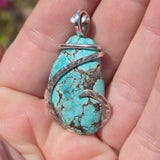 Turquoise Pendant – Sterling Silver with Ancient Calm - Rock Your World 