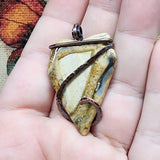 Oregon Desert Jasper Pendant in Copper