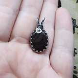 RARE Oregon Deschutes Picture Jasper Pendant in Sterling Silver