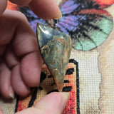 Gary Green Jasper Pendant – Sinter Mat from McDermitt Caldera