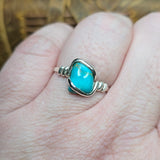 Natural Turquoise Ring sz 11 – Desert Sky Blue in Sterling Silver