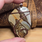 Disaster Peak Picture Jasper Pendant - Oregon Scenic Stone in Copper