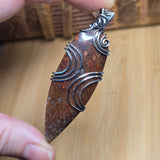 Utah Dinosaur Bone Pendant – Fossil Fire in Sterling Silver