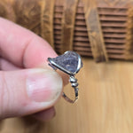 Raw Iolite Crystal Ring sz 6.5 Sterling Silver – Blue to Grey Pleochroic Shift
