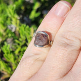 Melody Stone Crystal Super Seven Ring in Sterling Silver Sz 5