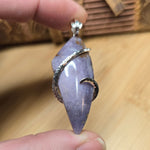 Burro Creek Agate Pendant – Desert Sky in Sterling Silver
