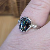 Koroit Boulder Opal Ring sz 8 – Sterling Silver
