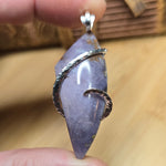 Burro Creek Agate Pendant – Desert Sky in Sterling Silver