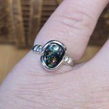 Koroit Boulder Opal Ring sz 8 – Sterling Silver