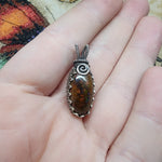 Australian Boulder Opal Pendant in Sterling Silver