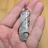 Parallax Agate Pendant in 14kt Rose Gold Fill
