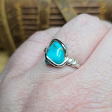 Natural Turquoise Ring sz 11 – Desert Sky Blue in Sterling Silver