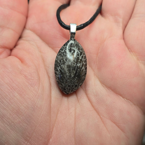 Fossil Coral Pendant – Ancient Nevada Sealife