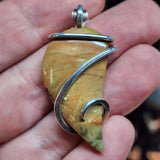 Oregon Morrisonite Picture Jasper Pendant in Sterling Silver