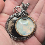 Sun + Moon Eclipse Pendant - Sterling Silver 14kt Gold Fill Pendant
