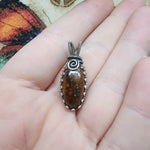 Australian Boulder Opal Pendant in Sterling Silver