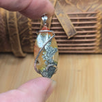 Golden Marcasite Carnelian Pendant – Ombre Flame in Sterling Silver