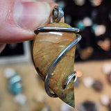 Oregon Morrisonite Picture Jasper Pendant in Sterling Silver