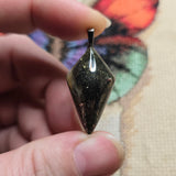 Indonesian Marcasite Plume Agate Pendant – Hand-Cut Double Point