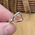 Raw Oregon Sunstone Ring with Schiller sz 6 - Sterling Silver