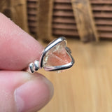 Raw Oregon Sunstone Ring with Schiller sz 6 - Sterling Silver